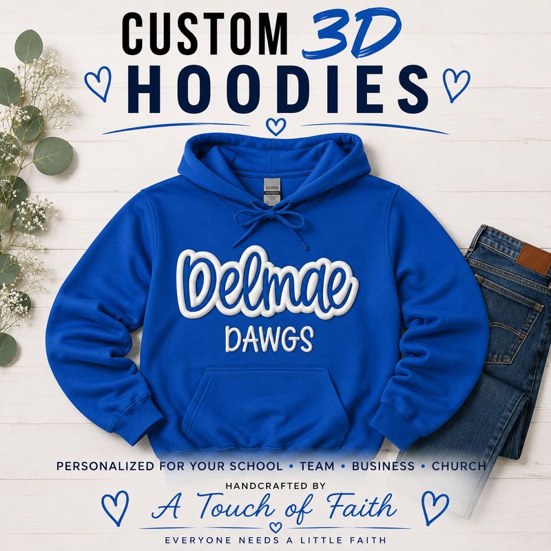 Custom 3D Puff Letter Hoodie
