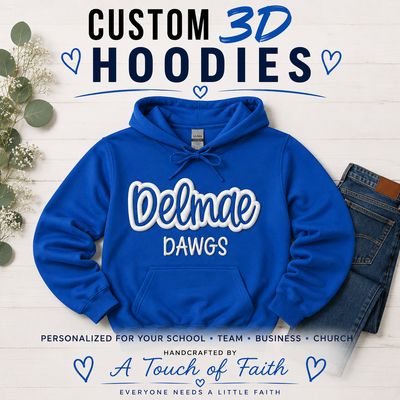 Custom 3D Puff Letter Hoodie