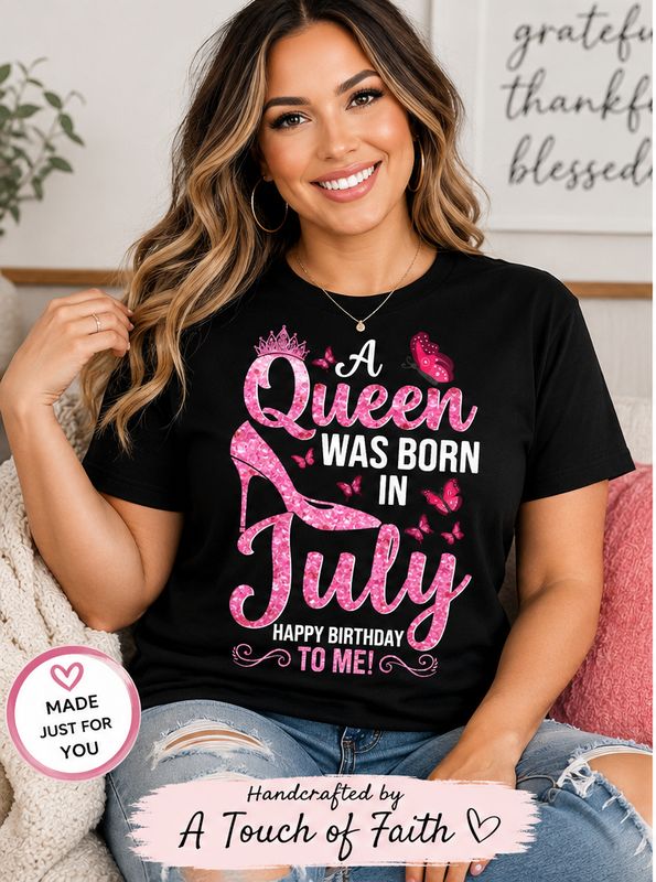 A Queen Was Born Birthday Shirt for Women