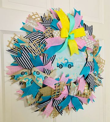 Hello Spring Ribbon Wreath