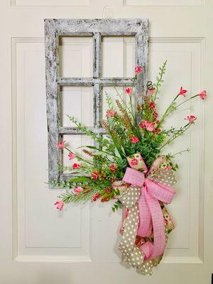 Spring Decorative Wood Window