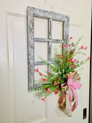 Spring Decorative Wood Window