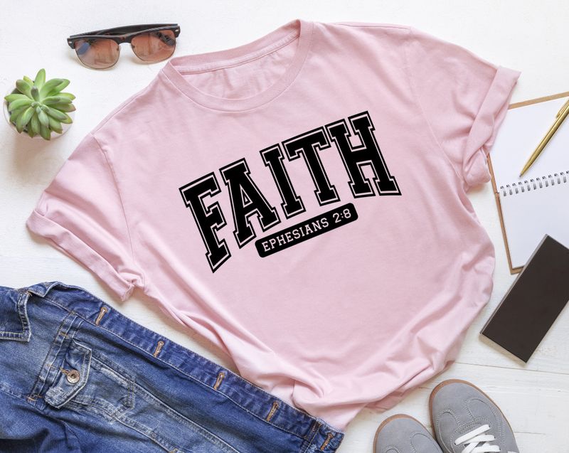 Faith Shirt – Ephesians 2:8 Christian T-Shirt