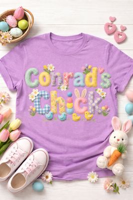 Personalized Spring Bunny Chick Tee