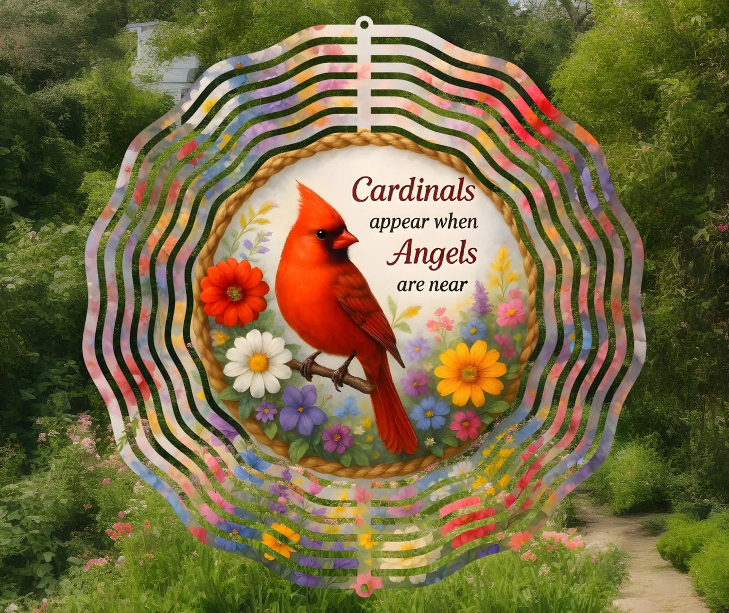 Cardinal Wind Spinner
