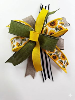 Sunflower Farmhouse Bow