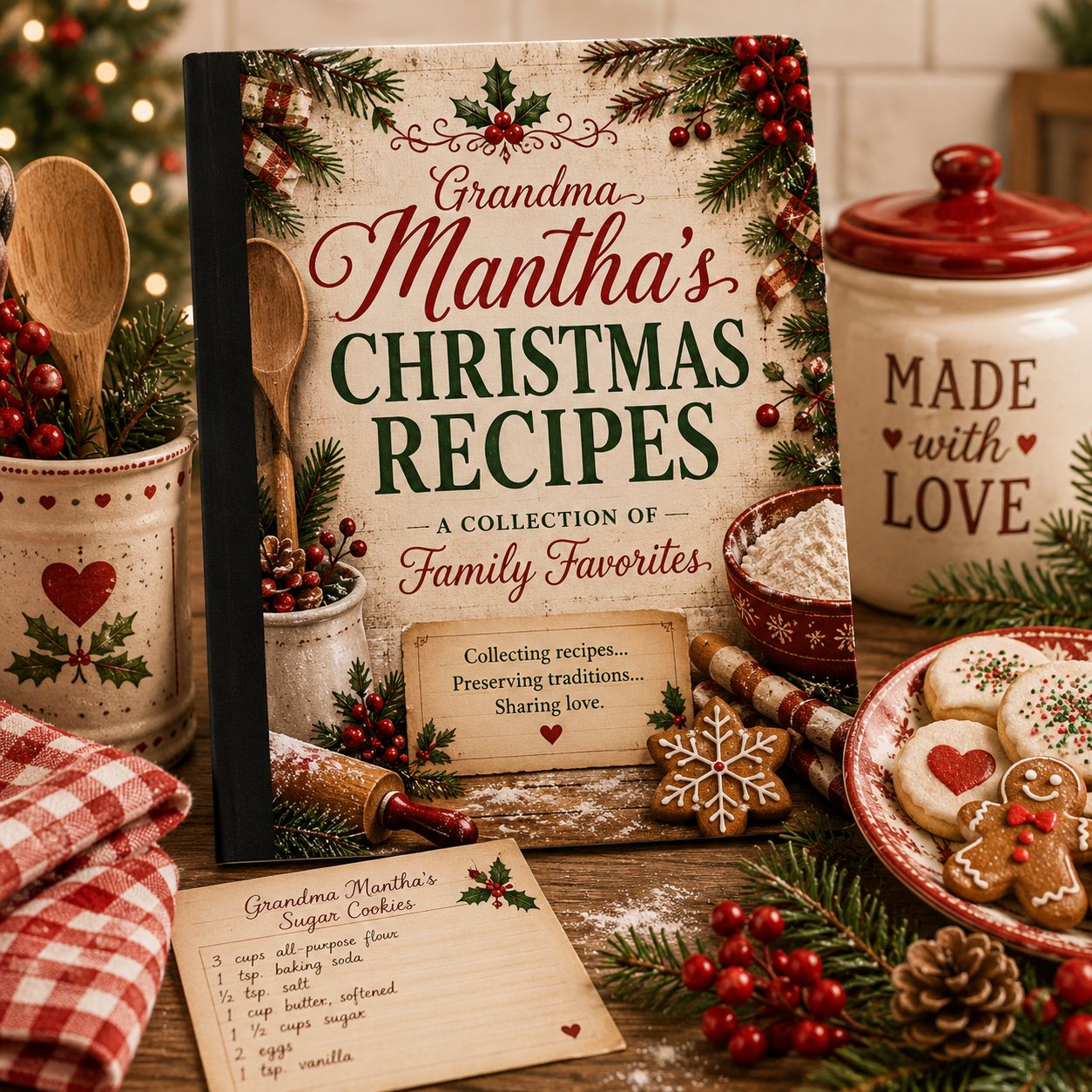 Christmas Recipes Notebook