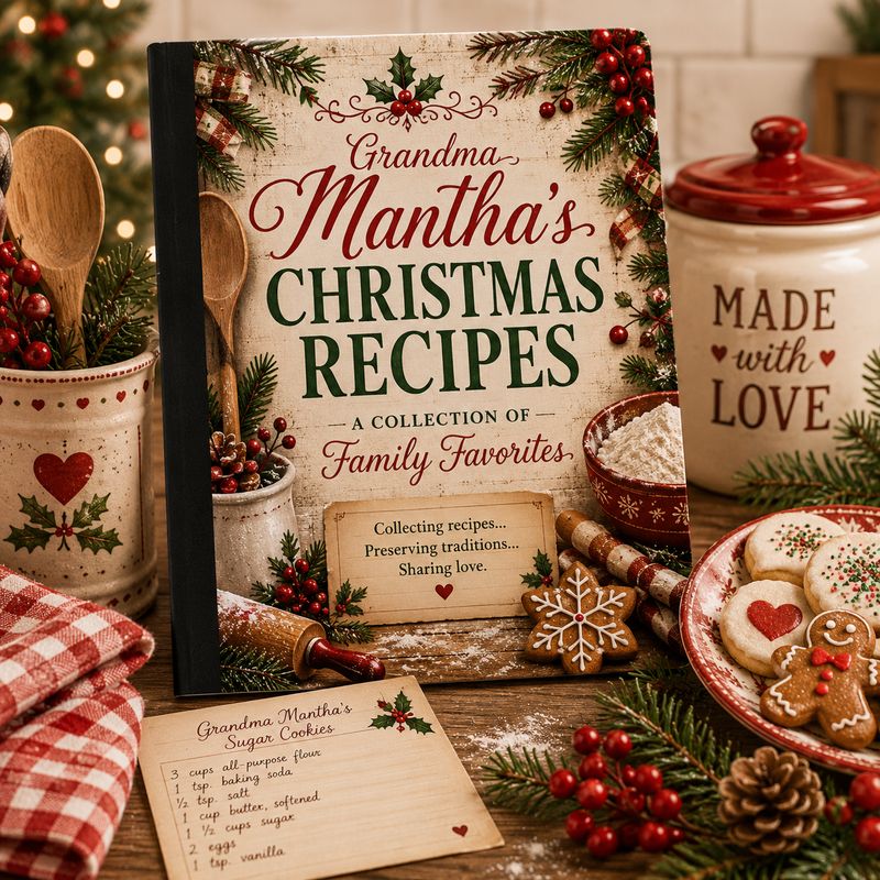 Christmas Recipes Notebook