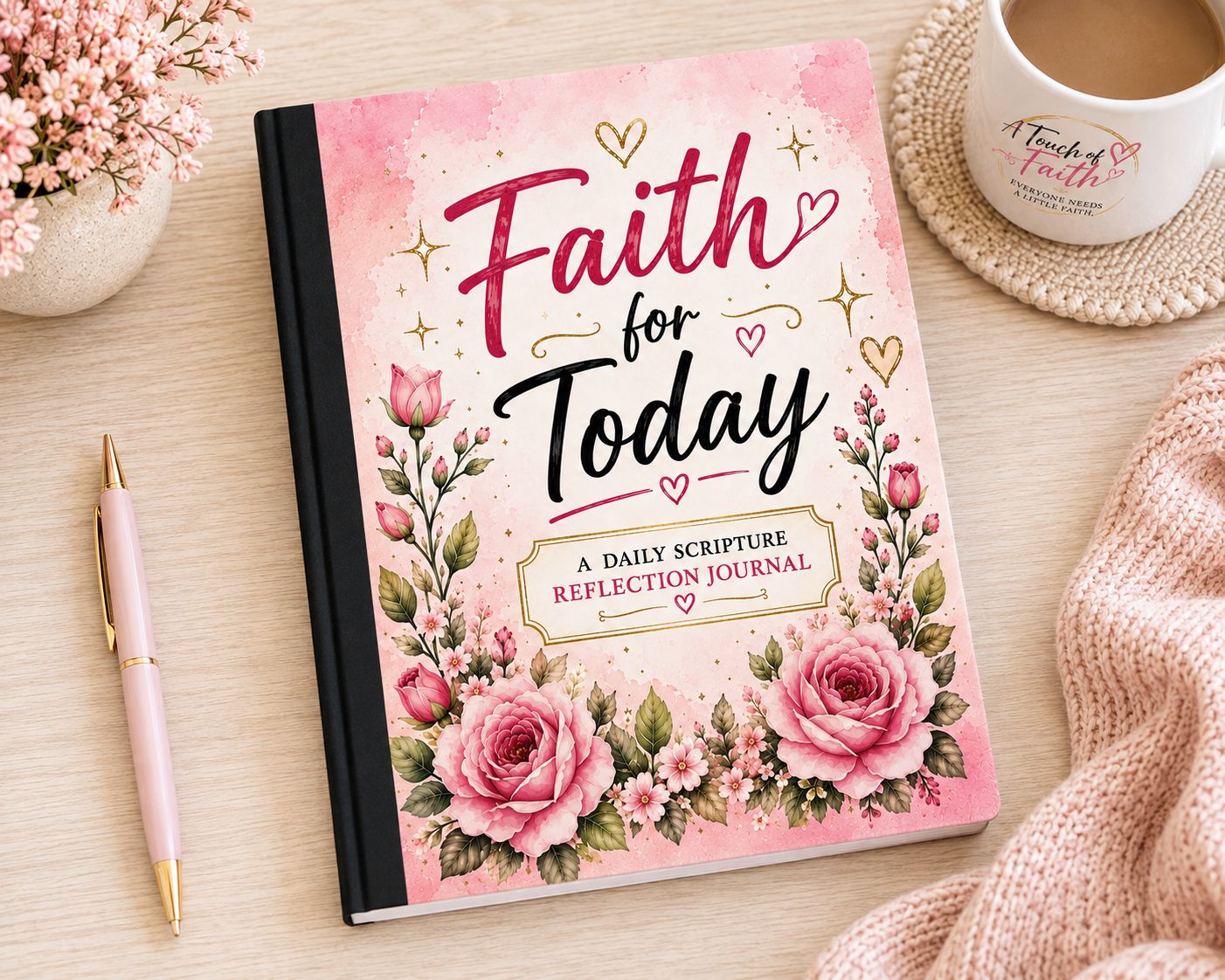 Faith for Today Composition Notebook | Christian Faith Journal | Scripture Reflection Notebook | Inspirational Gift