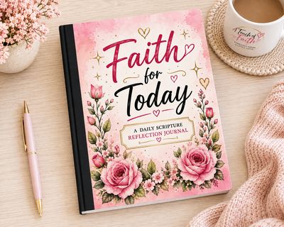 Faith for Today Composition Notebook | Christian Faith Journal | Scripture Reflection Notebook | Inspirational Gift
