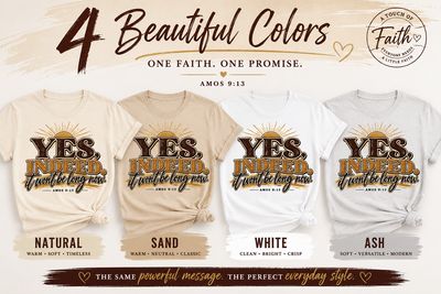 Yes Indeed It Won’t Be Long Now Shirt | Amos 9:13 Scripture T-Shirt | Christian Faith Shirt