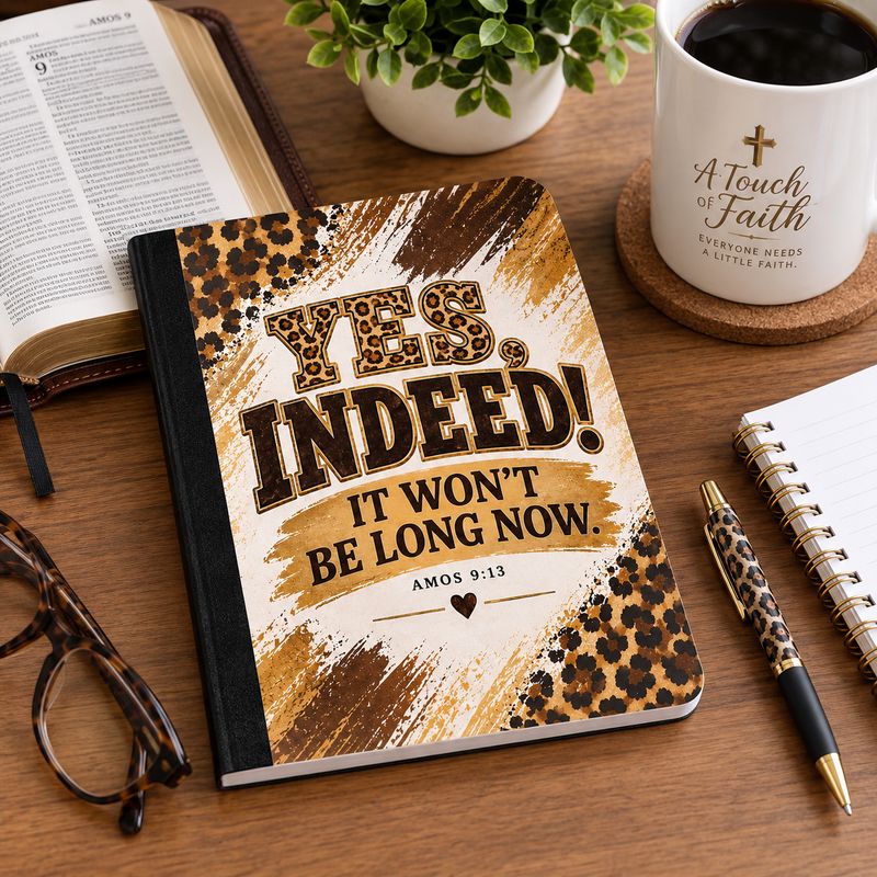 Yes, Indeed! It Won’t Be Long Now — Amos 9:13 Composition Notebook