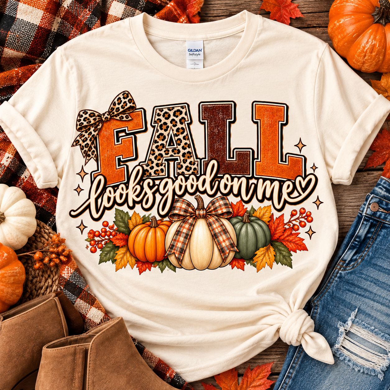 Fall Looks Good on Me Graphic T-Shirt