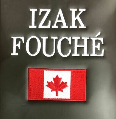Name and Canadian Flag Embroidery Name and Canadian Flag Embroidery