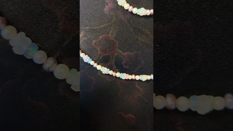 Opal, Månesten, og små Ferskvannsperler