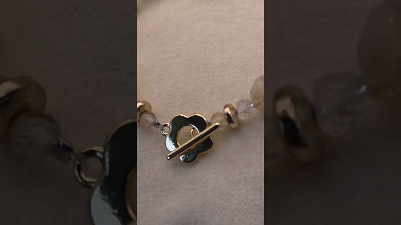 Citrin &amp; Herkimèr Armbånd