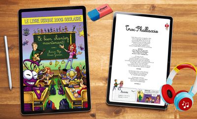 LIVRE-DISQUE NUMERIQUE SPECIAL ECOLES ! (6 chansons pour projets d&#39;apprentissage)