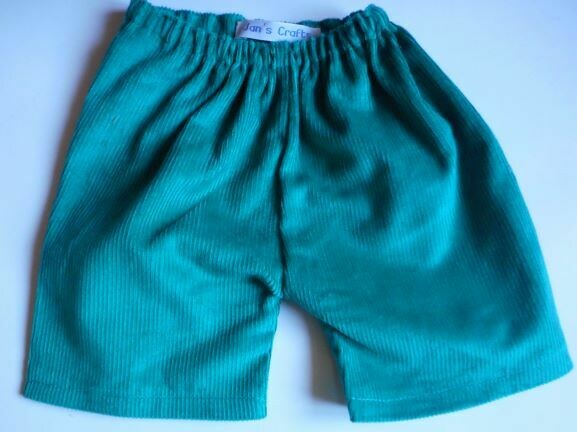 Trousers with back pockets - Green corduroy Trousers with back pockets - Green corduroy