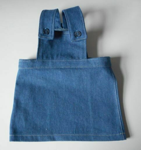 Pinafore for doll - blue denim Pinafore for doll - blue denim