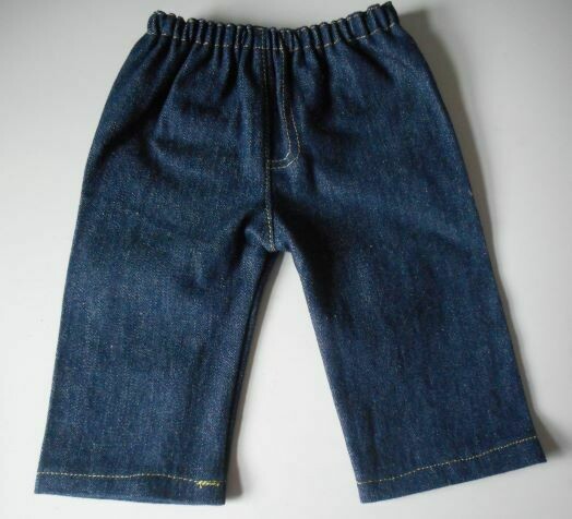 Jeans for dolls - dark blue denim Jeans for dolls - dark blue denim