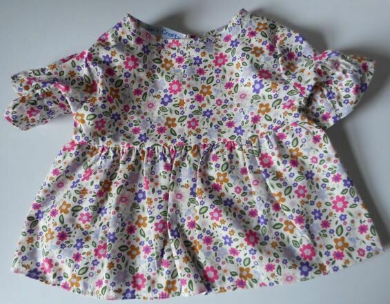 Dress with short sleeves in floral print-bear Dress with short sleeves in floral print-bear