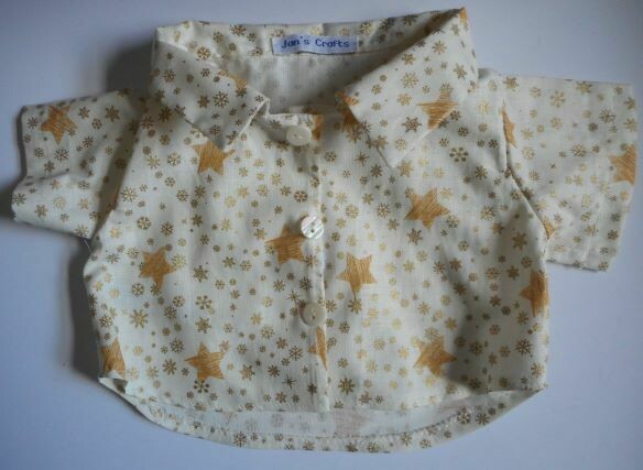 Shirt - gold star/snowflake print Shirt - gold star/snowflake print