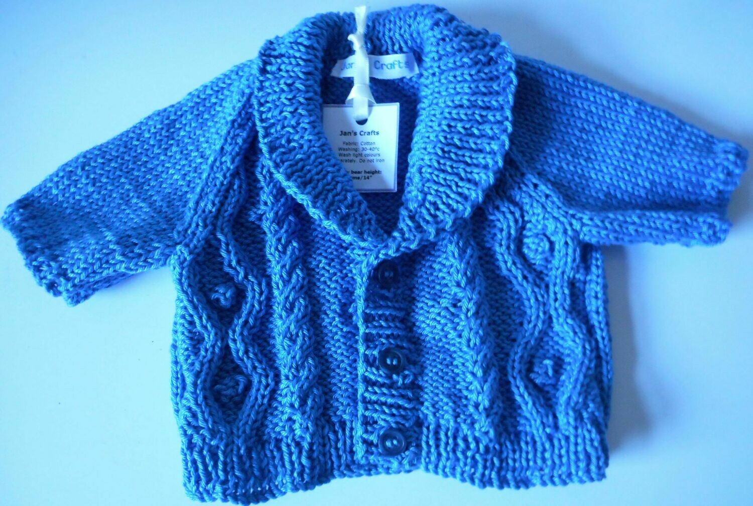 Cardigan with shawl collar - Airforce blue Cardigan with shawl collar - Airforce blue