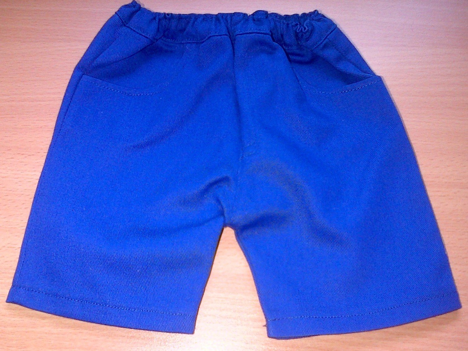 Trousers with front pockets - royal blue twill Trousers with front pockets - royal blue twill