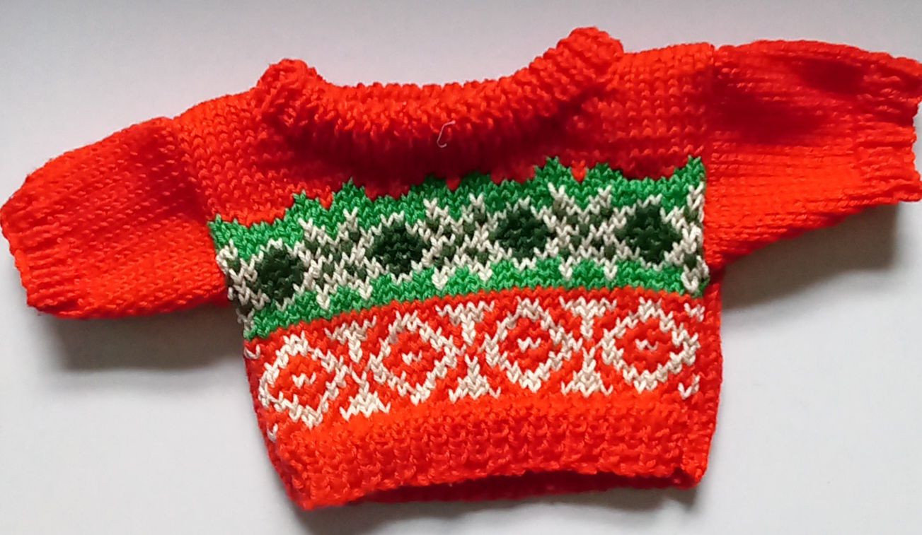 Jumper - Christmas crew neck - bear 36cm/ 14 inches high