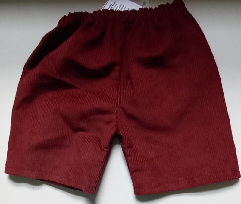 Trousers with back pockets -Wine corduroy