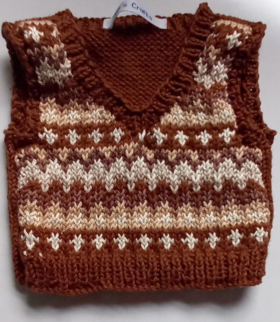 Tank top for bear - dark brown and tones