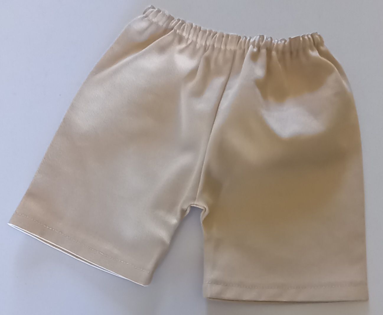 Trousers with back pockets - beige twill