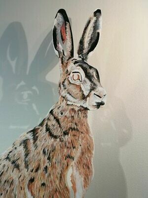 Hand Painted Hare