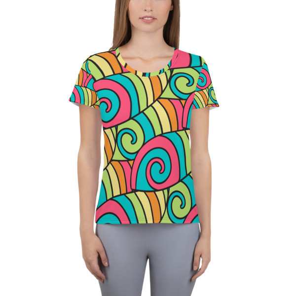 Athletic T-shirt Abstract