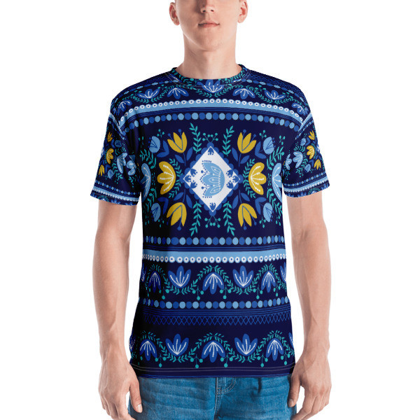 Men's T-shirt Knitted Ornaments