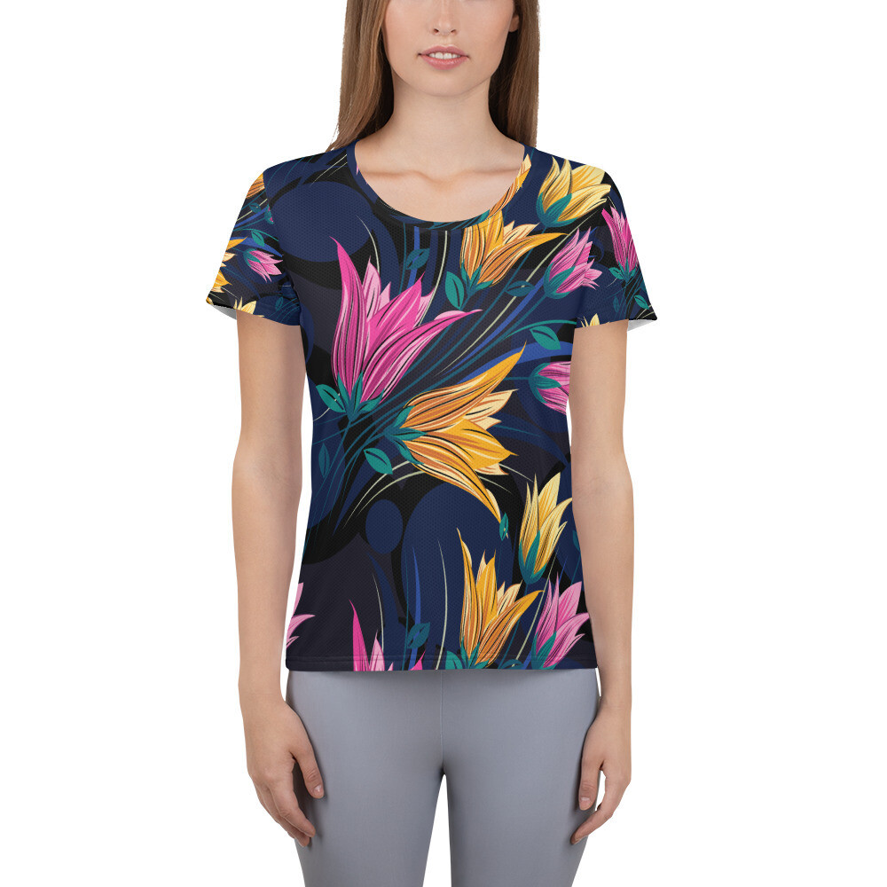 Athletic T-shirt Floral