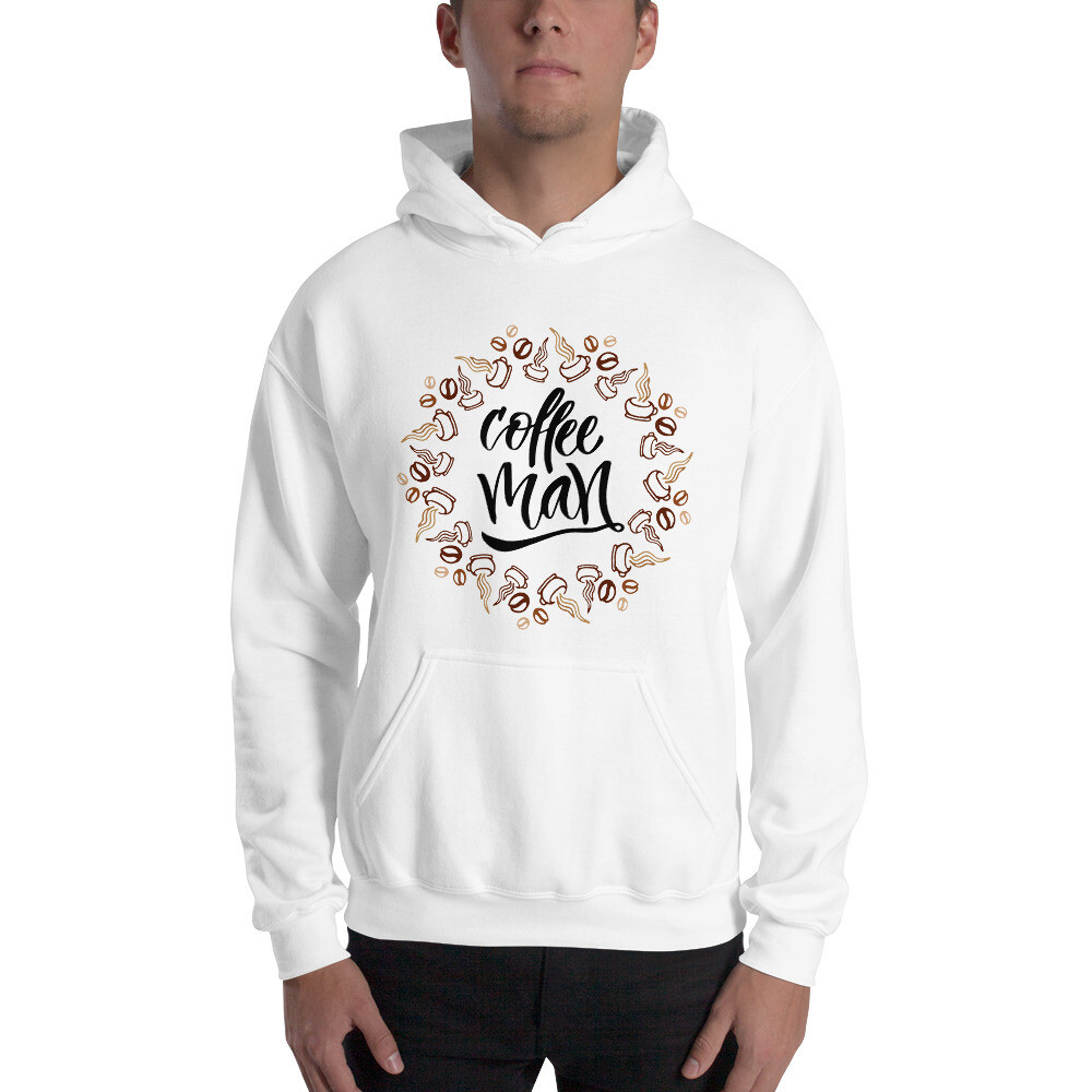 Hooded Sweatshirt - Coffee Man