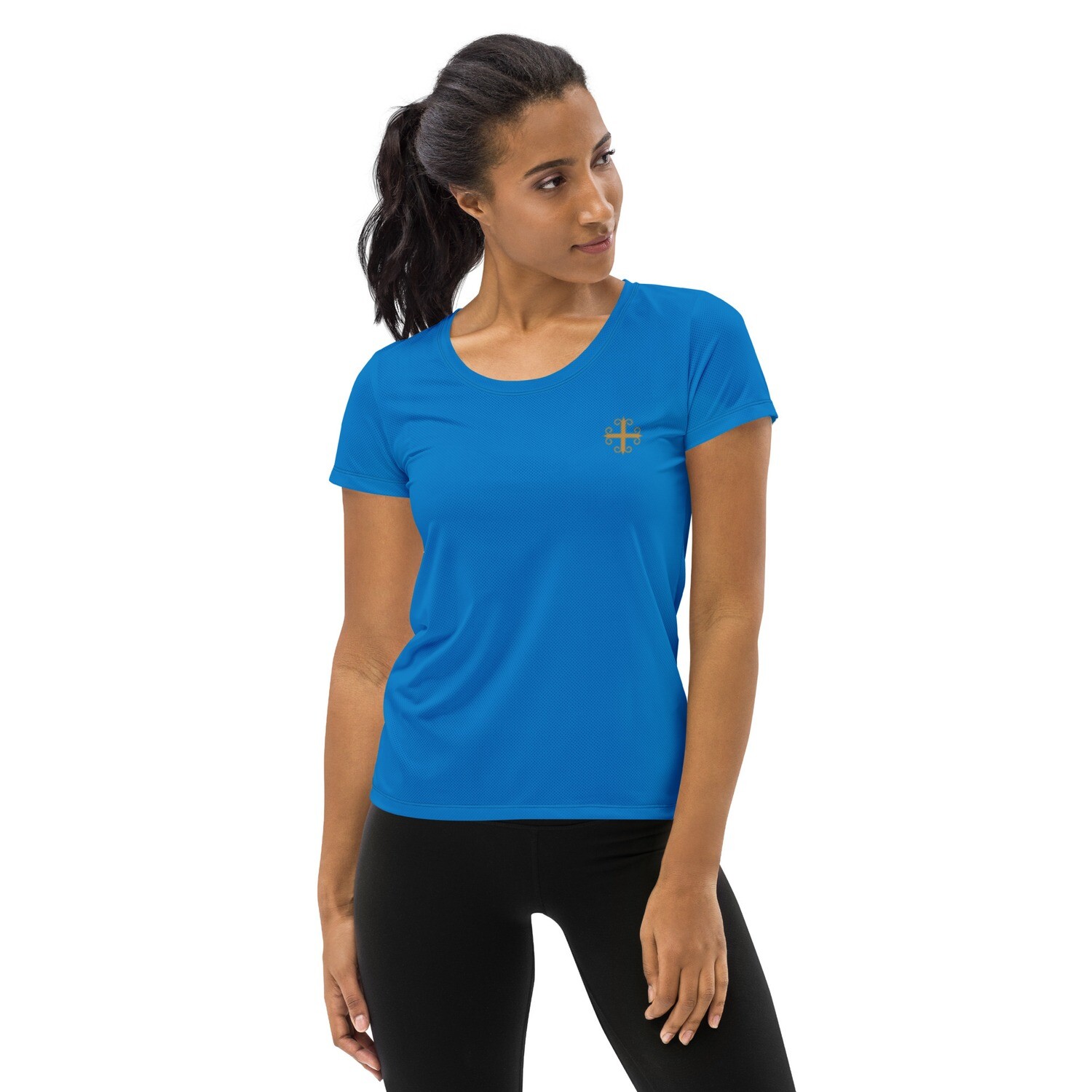 Women's Athletic T-shirt Navy Blue