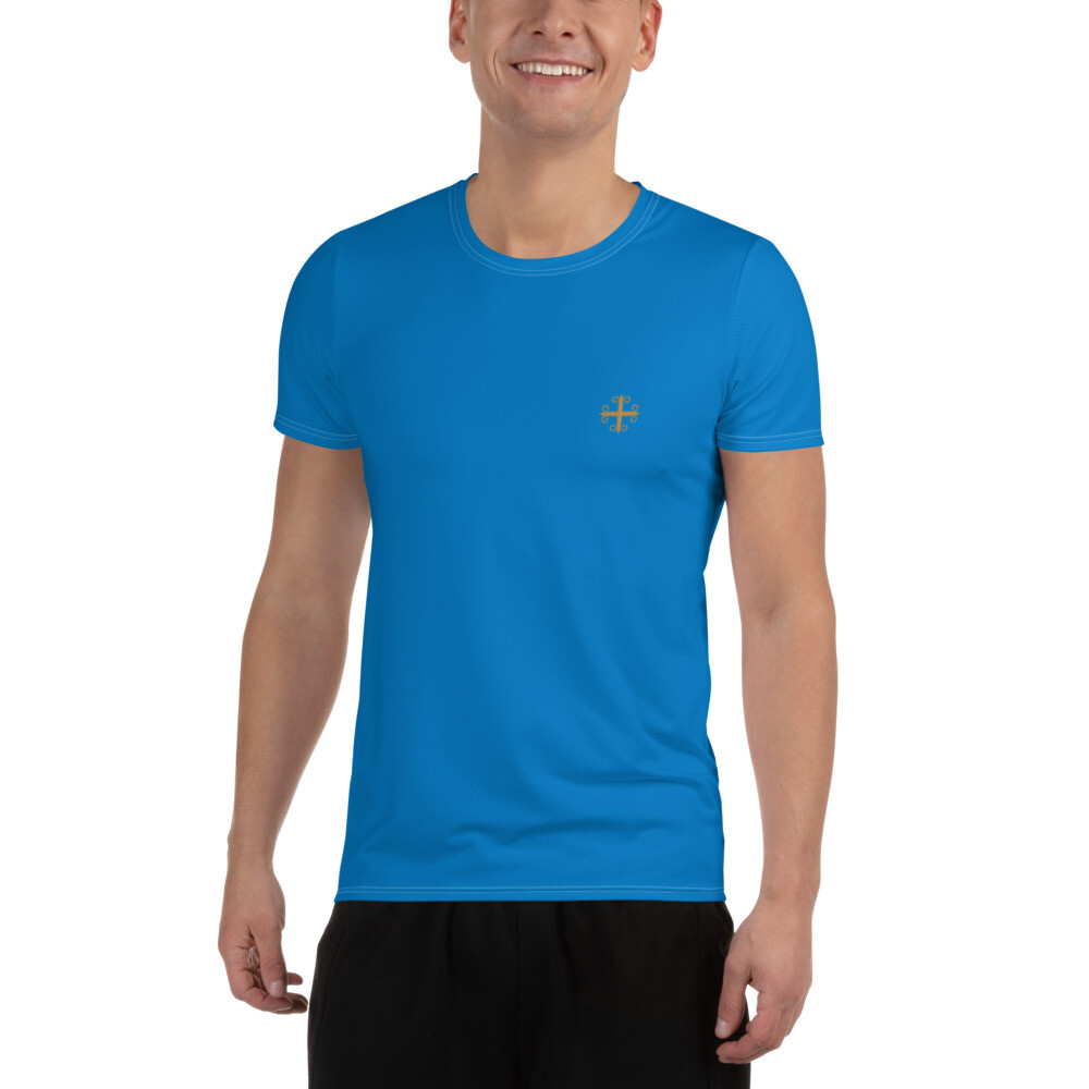 Men's Athletic T-shirt Navy Blue