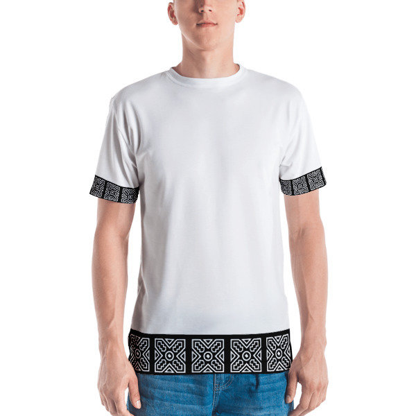 Men's T-shirt V-Neck Ethnic