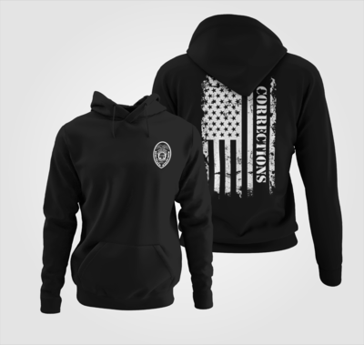 Corrections Distressed Flag "Patch" Hoodie