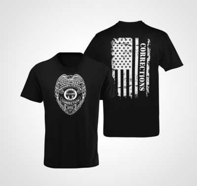 Corrections Full Front Badge Tee