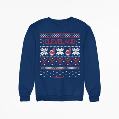 Cleveland Baseball Ugly Sweater