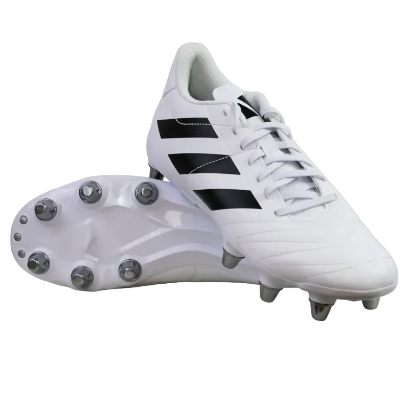 Adidas Kakari (SG) Boots - White/Core Black/Silver Metallic