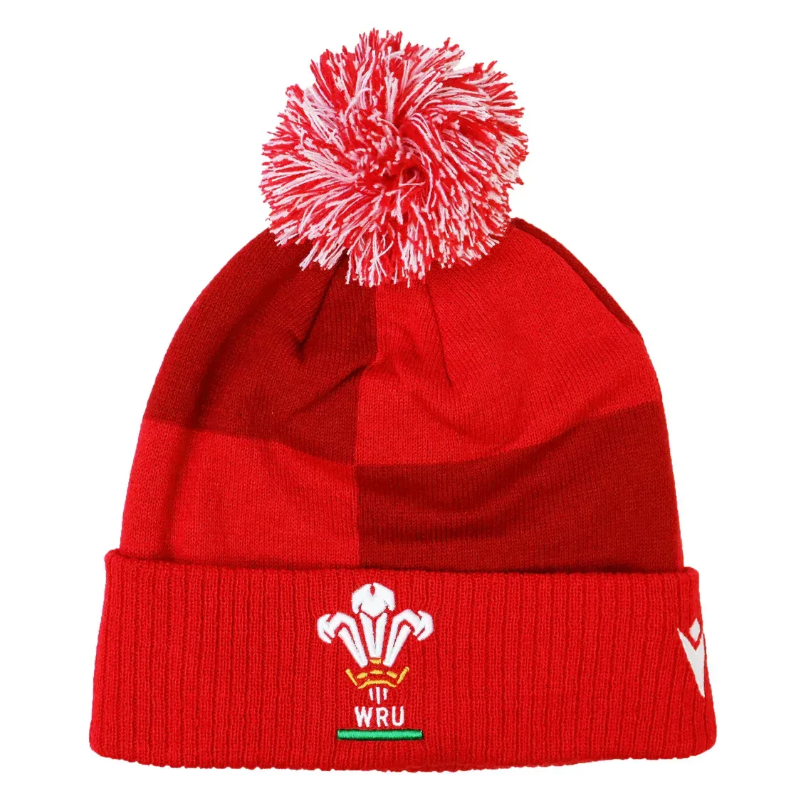 Wales 25/26 Pom-Pom Beanie by Macron Wales 25/26 Pom-Pom Beanie by Macron