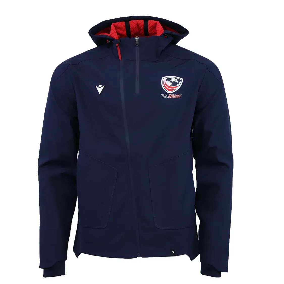 USA Rugby 25/26 Athleisure Softshell Jacket by Macron USA Rugby 25/26 Athleisure Softshell Jacket by Macron