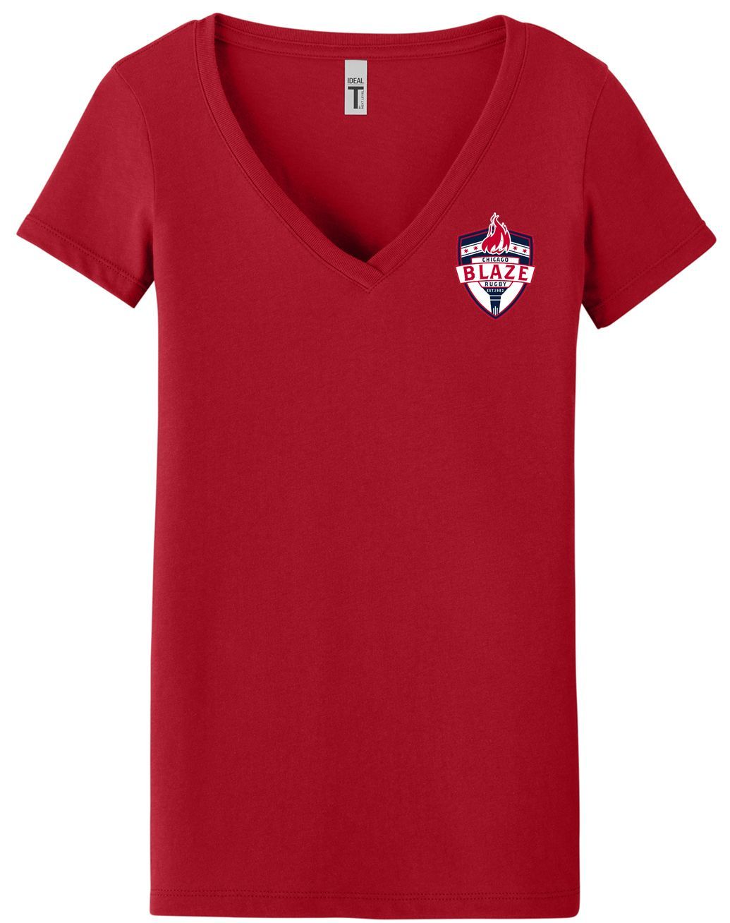 Blaze - Women's V-Neck Tee (Red) *CLOSEOUT* Blaze - Women's V-Neck Tee (Red) *CLOSEOUT*