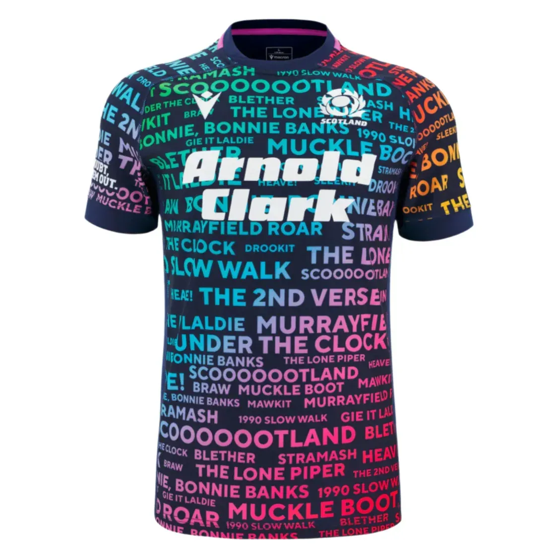 Scotland 25/26 Rainbow Training Jersey by Macron Scotland 25/26 Rainbow Training Jersey by Macron