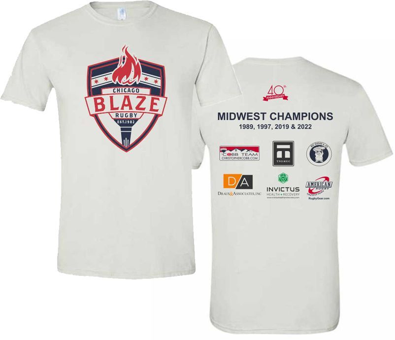 Blaze - Midwest Champions T-Shirt (WHITE) *CLOSEOUT* Blaze - Midwest Champions T-Shirt (WHITE) *CLOSEOUT*