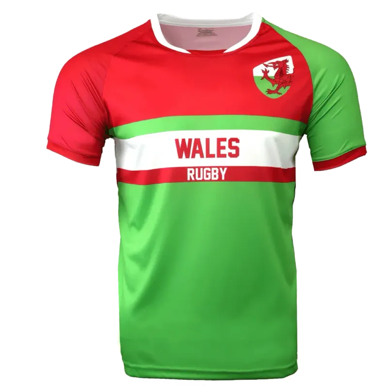 Nations of Rugby Wales Rugby Supporters Jersey